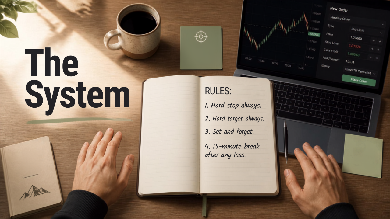 Trading Desk System Rules Flat Lay
