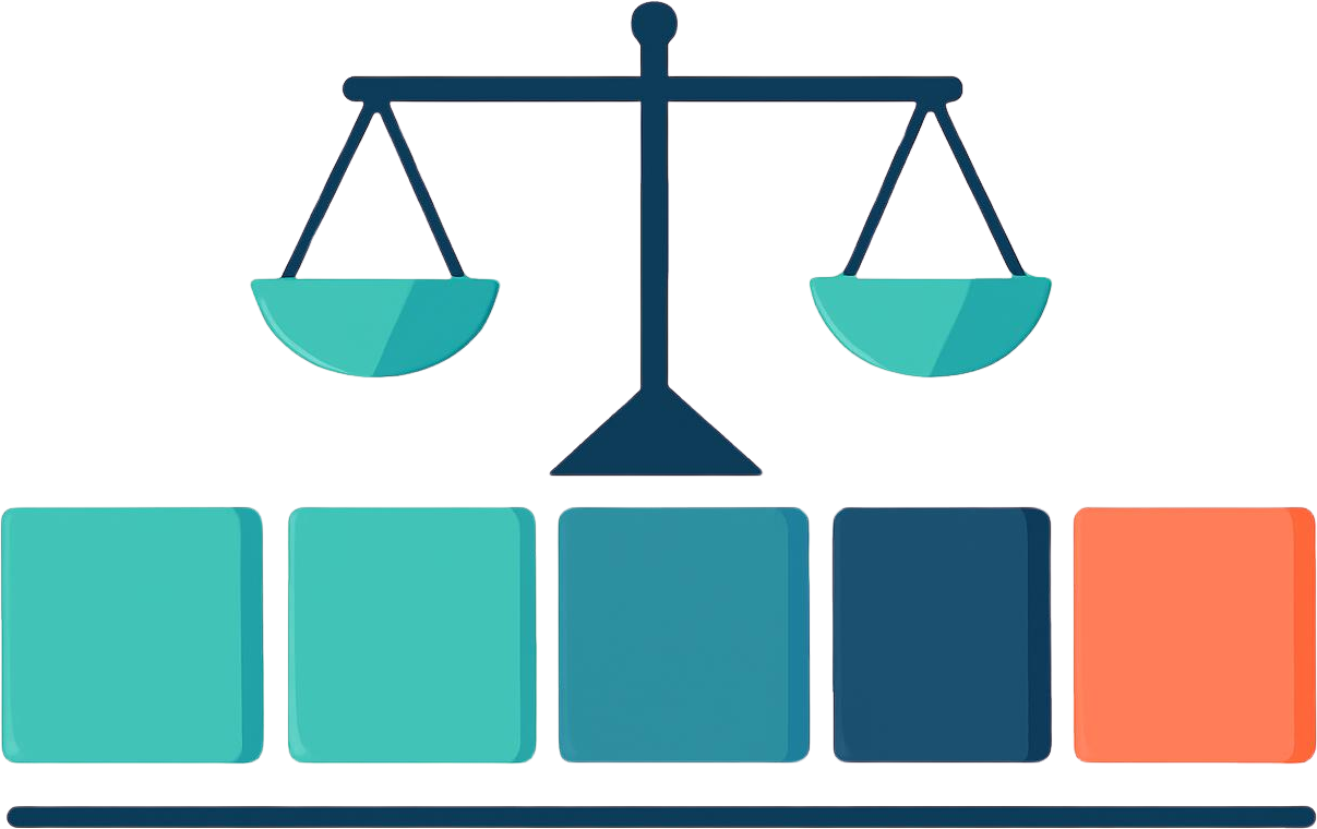 Infographic illustrating balanced professional capital allocation with equal-weighted trade sizing and reserved cash