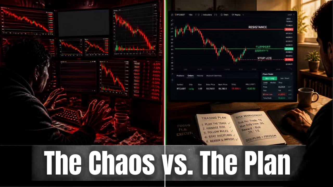 Chaos vs Plan Split-Screen Trading