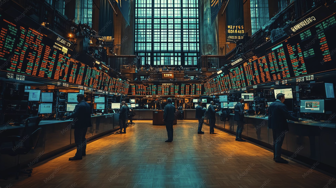 Empty Trading Floor